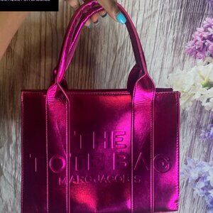 Pink Matellic Marc Jacobs Tote Bag